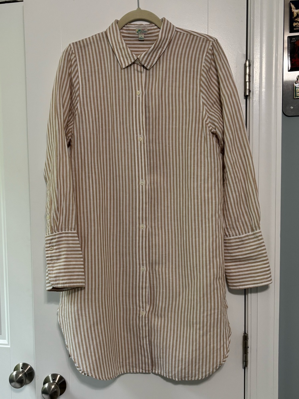 J.Crew linen cotton swim cover-up